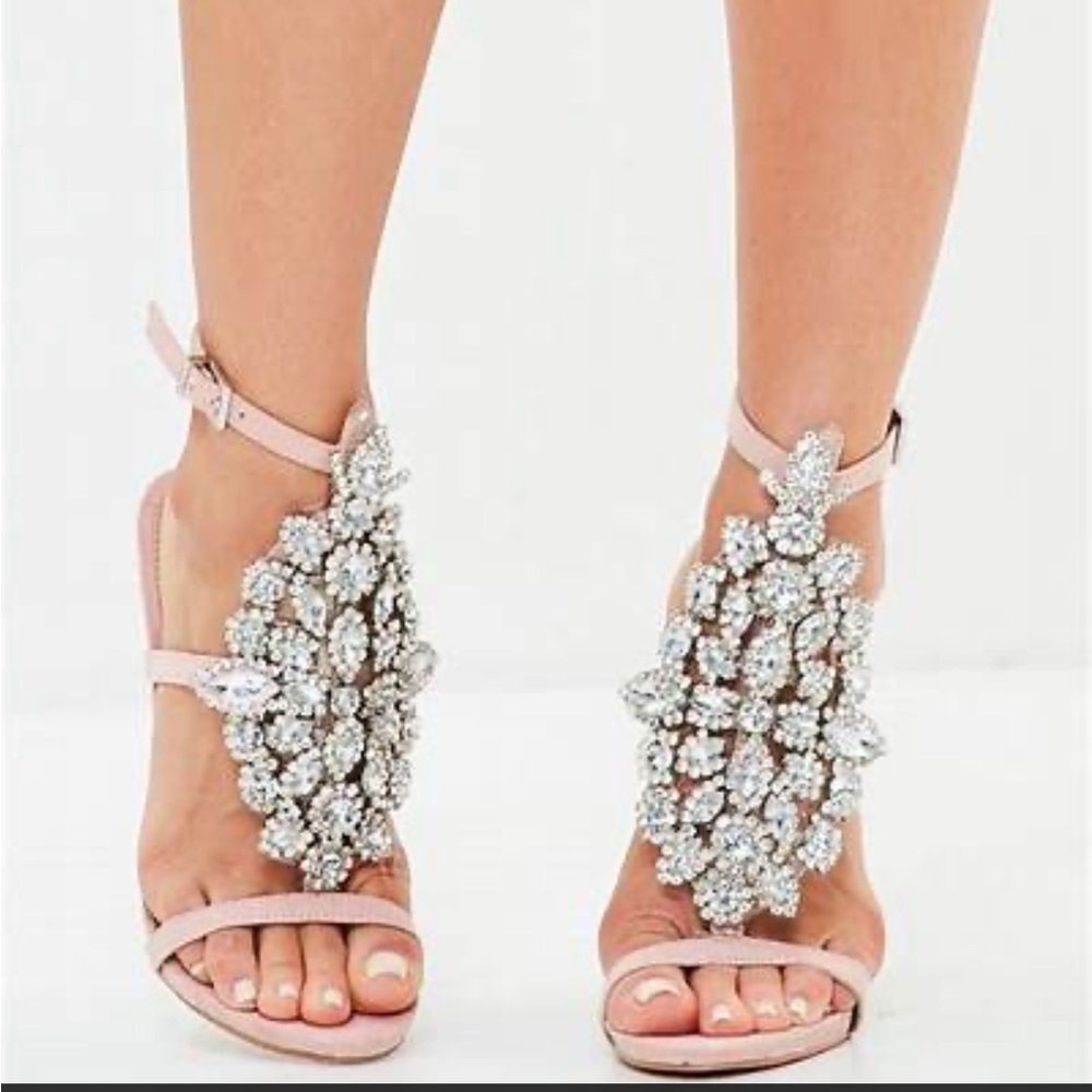 Peace & Love Embellished Heels